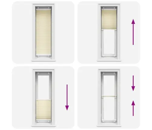 Pleated Blind Cream 40X100 Cm Auduma Platums 39,4 Cm Vidaxl