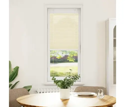 Plisēts Žalūziju Krēms 45X100 Cm Auduma Platums 44,4 Cm Vidaxl