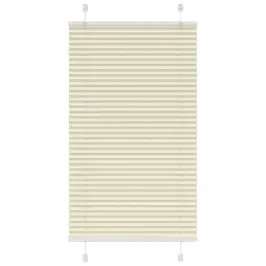 Pleated Blind Cream 70X100 Cm Auduma Platums 69,4 Cm Vidaxl