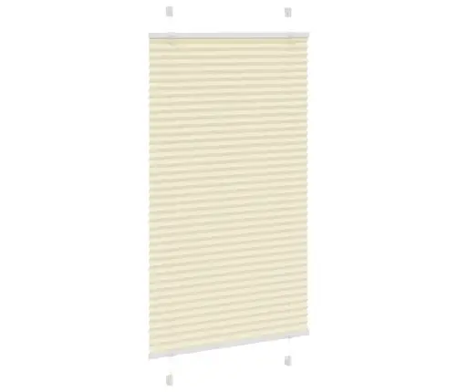 Pleated Blind Cream 70X100 Cm Auduma Platums 69,4 Cm Vidaxl