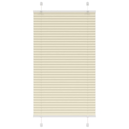 Plisēts Žalūziju Krēms 80X100 Cm Auduma Platums 79,4 Cm Vidaxl