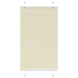 Plisēts Žalūziju Krēms 80X100 Cm Auduma Platums 79,4 Cm Vidaxl