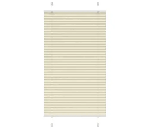 Plisēts Žalūziju Krēms 80X100 Cm Auduma Platums 79,4 Cm Vidaxl