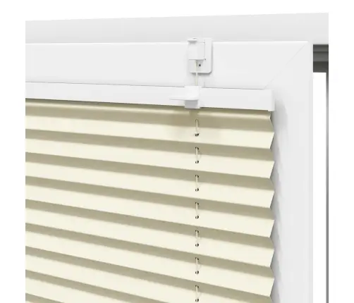 Plisēts Žalūziju Krēms 80X100 Cm Auduma Platums 79,4 Cm Vidaxl