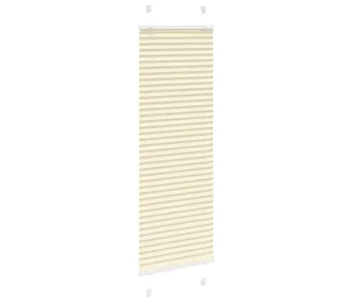 Plisēts Žalūziju Krēms 45X150 Cm Auduma Platums 44,4 Cm Vidaxl