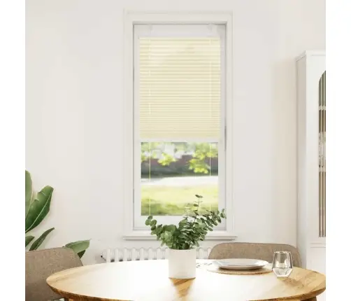 Plisēts Žalūziju Krēms 50X150 Cm Auduma Platums 49,4 Cm Vidaxl