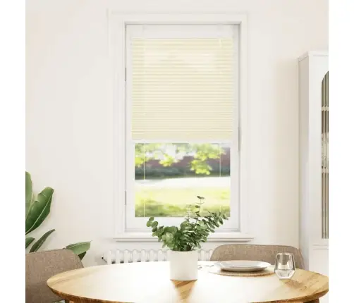 Pleated Blind Cream 55X150 Cm Auduma Platums 54,4 Cm Vidaxl Pleated Blind Cream 55X150 Cm Auduma Platums 54,4 Cm Vidaxl