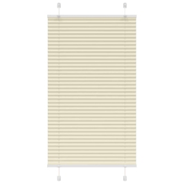 Plisēts Žalūziju Krēms 75X150 Cm Auduma Platums 74,4 Cm Vidaxl