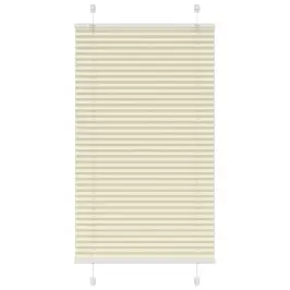 Plisēts Žalūziju Krēms 75X150 Cm Auduma Platums 74,4 Cm Vidaxl