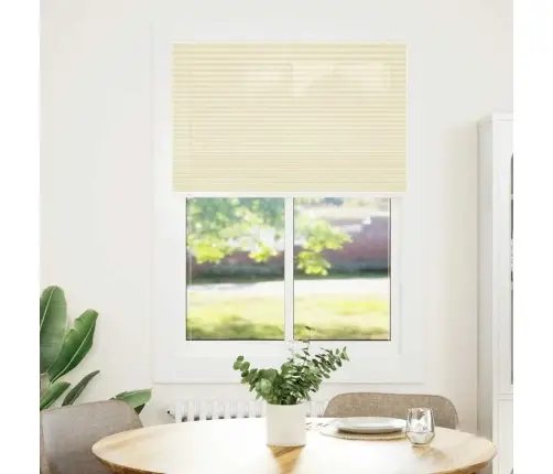 Plisēts Žalūziju Krēms 95X150 Cm Auduma Platums 94,4 Cm Vidaxl