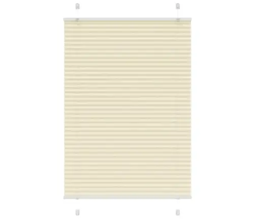 Plisēts Žalūziju Krēms 100X150 Cm Auduma Platums 99,4 Cm Vidaxl