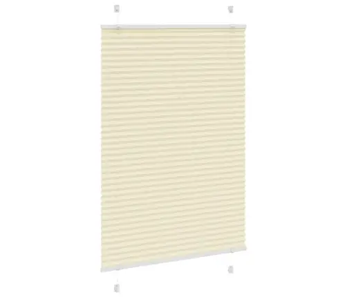 Plisēts Žalūziju Krēms 100X150 Cm Auduma Platums 99,4 Cm Vidaxl