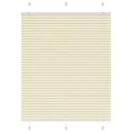 Plisēts Žalūziju Krēms 105X150 Cm Auduma Platums 104,4 Cm Vidaxl