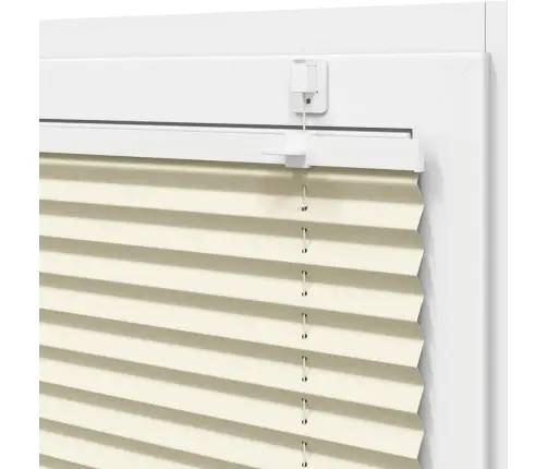 Plisēts Žalūziju Krēms 85X200 Cm Auduma Platums 84,4 Cm Vidaxl