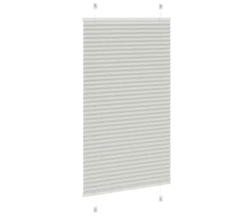 Kroku Žalūzija Gaiši Pelēka 75X100 Cm Auduma Platums 74,4 Cm Vidaxl