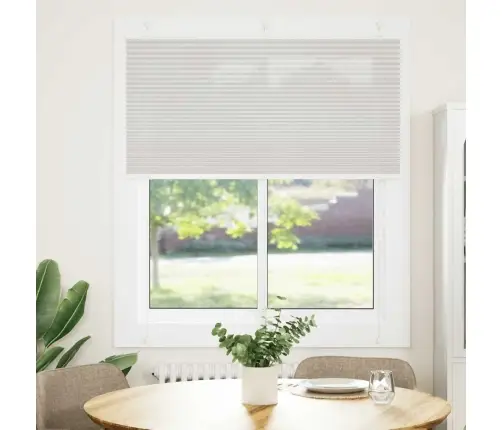 Kroku Žalūzija Gaiši Pelēka 120X100 Cm Auduma Platums 119,4 Cm Vidaxl