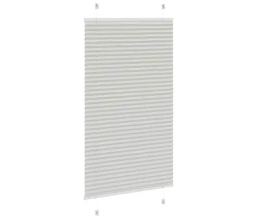 Kroku Žalūzija Gaiši Pelēka 75X150 Cm Auduma Platums 74,4 Cm Vidaxl