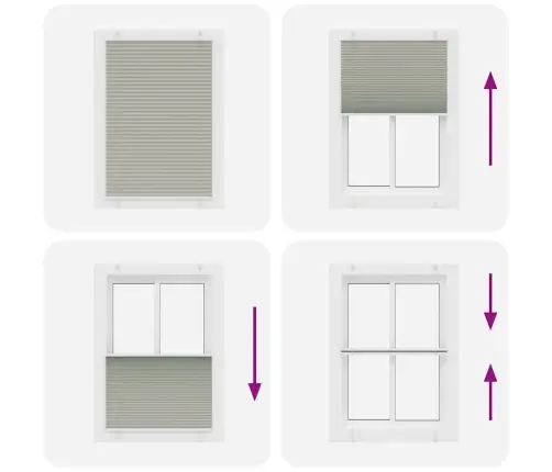 Plisseeritud Ruloo Helehall 95X150 Cm Kanga Laius 94,4 Cm