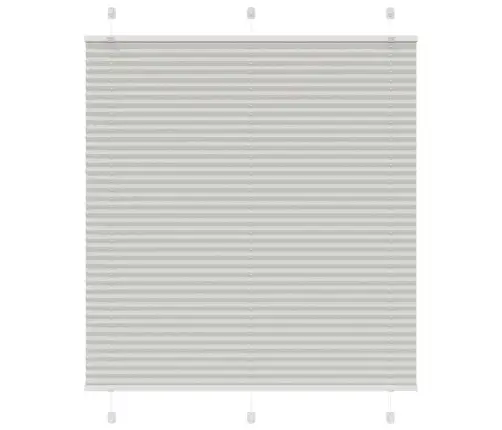 Kroku Žalūzija Gaiši Pelēka 115X150 Cm Auduma Platums 114,4 Cm Vidaxl