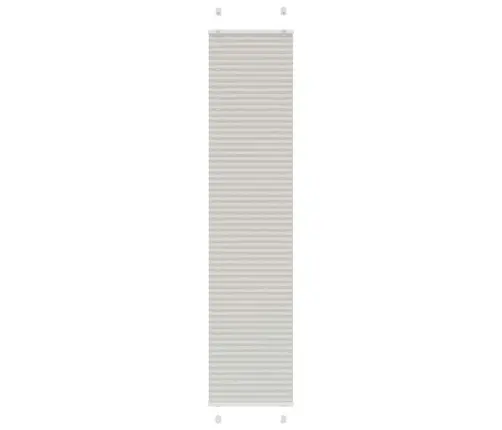 Kroku Žalūzija Gaiši Pelēka 40X200 Cm Auduma Platums 39,4 Cm Vidaxl