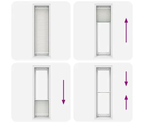Plisseeritud Ruloo Helehall 55X200 Cm Kanga Laius 54,4 Cm