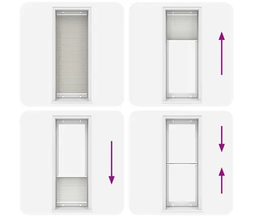 Kroku Žalūzija Gaiši Pelēka 75X200 Cm Auduma Platums 74,4 Cm Vidaxl