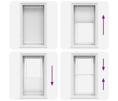 Kroku Žalūzija Balta 75X100 Cm Auduma Platums 74,4 Cm Vidaxl