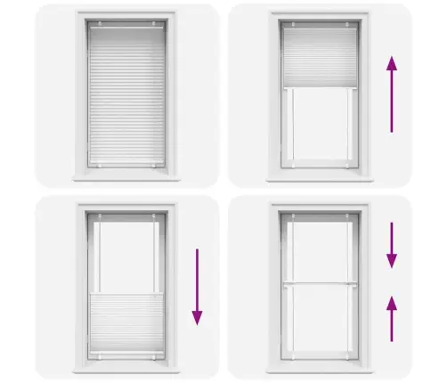 Kroku Žalūzija Balta 80X100 Cm Auduma Platums 79,4 Cm Vidaxl