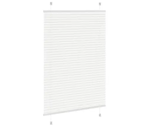 Plisuota Žaliuze Balta 100X100 Cm Audinio Plotis 99,4 Cm