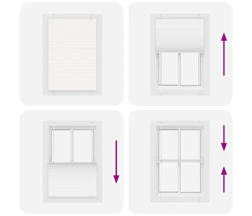 Plisuota Žaliuze Balta 100X100 Cm Audinio Plotis 99,4 Cm