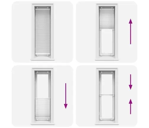 Kroku Žalūzija Balta 40X150 Cm Auduma Platums 39,4 Cm Vidaxl