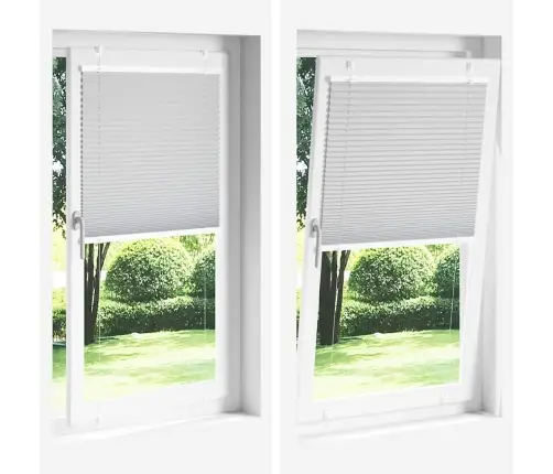 Kroku Žalūzija Balta 40X150 Cm Auduma Platums 39,4 Cm Vidaxl