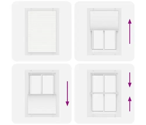 Kroku Žalūzija Balta 85X150 Cm Auduma Platums 84,4 Cm Vidaxl