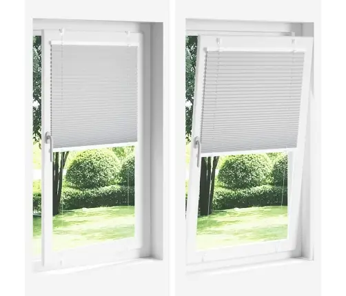 Plisseeritud Ruloo Valge 90X150 Cm Kanga Laius 89,4 Cm