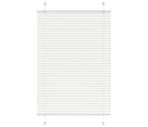 Plisēta Žalūzija Balta 95X150 Cm Auduma Platums 94,4 Cm Vidaxl