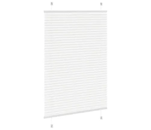 Plisēta Žalūzija Balta 95X150 Cm Auduma Platums 94,4 Cm Vidaxl