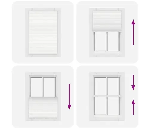 Plisuota Žaliuze Balta 100X150 Cm Audinio Plotis 99,4 Cm