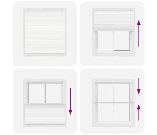 Kroku Žalūzija Balta 120X150 Cm Auduma Platums 119,4 Cm Vidaxl