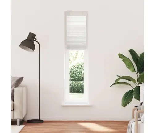 Plisēta Žalūzija Balta 45X200 Cm Auduma Platums 44,4 Cm Vidaxl