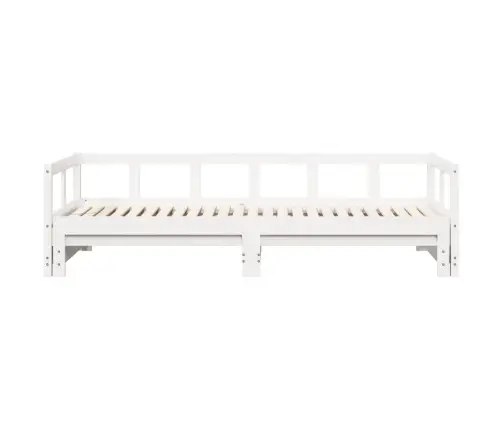 Gulta Bez Matrača, Balts, 90X190 Cm, Priedes Masīvkoks Vidaxl