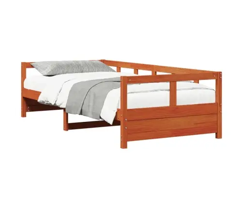 Päevavoodi Ilma Madratsita, Vahapruun, 80 X 200 cm Männipuit