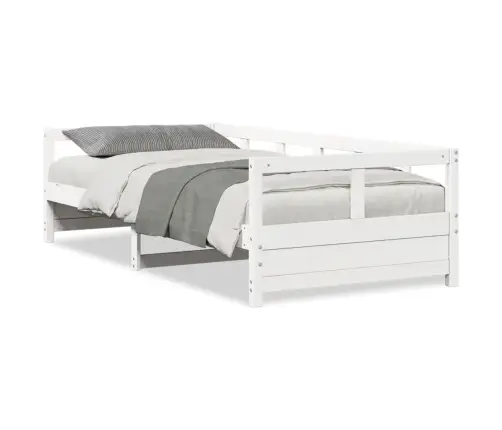 Päevavoodi Ilma Madratsita, Valge, 90 X 200 cm Männipuit