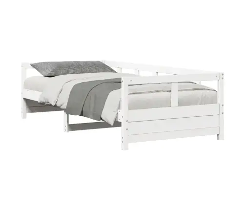 Päevavoodi Ilma Madratsita, Valge, 90 X 200 cm Männipuit