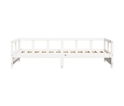 Päevavoodi Ilma Madratsita, Valge, 90 X 200 cm Männipuit