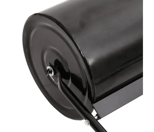 Zālāja Rullis Ar Aeratoru, Melns, 63 L, Dzelzs Vidaxl