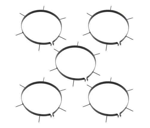 Vejos Volas Su Aeratoriaus Spaustukais, Juodas, Geležis/Plienas