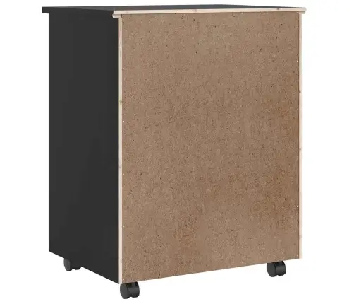 Rullkapp Sahtlitega "Moss" Must Täispuidust Mänd