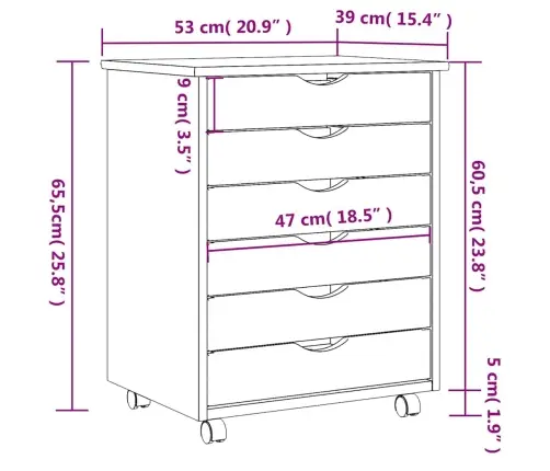 Rullkapp Sahtlitega "Moss" Must Täispuidust Mänd