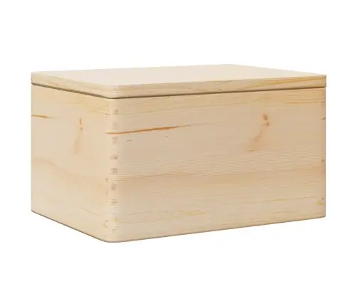 Koka Kaste Ar Vāku 40X30X23 Cm Priedes Masīvkoka Vidaxl