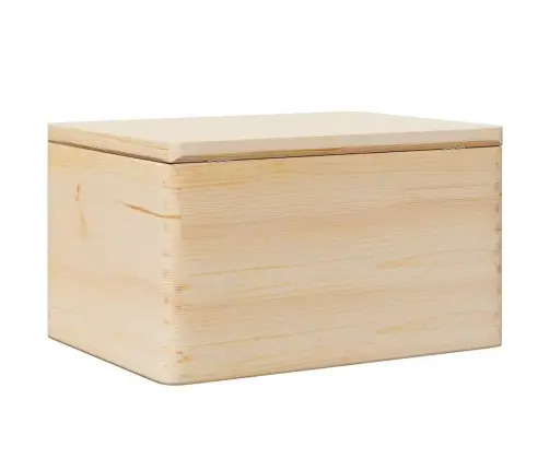 Koka Kaste Ar Vāku 40X30X23 Cm Priedes Masīvkoka Vidaxl